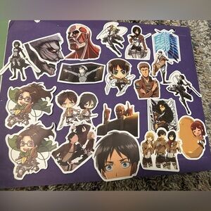 ATTACK ON TITAN STICKERS 50 pcs NEW